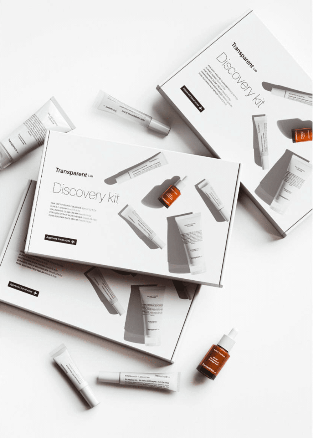 NICHE TRANSPARENT LAB travel size discovery komplet