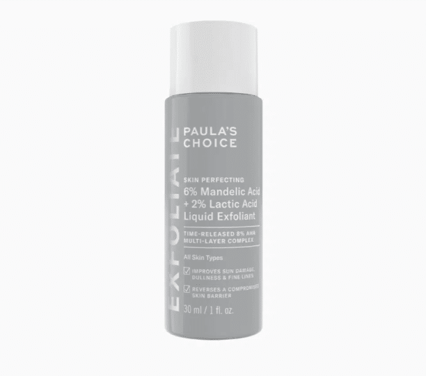 Skin Perfecting 6% mandelic acid, 2% lactic acid liquid exfoliant